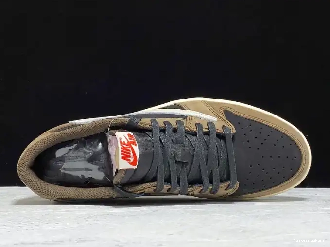 MaikeSneakers Mocha x SP CQ4277-001 Jordan Scott Low Dark 1 OG Air Travis 0517